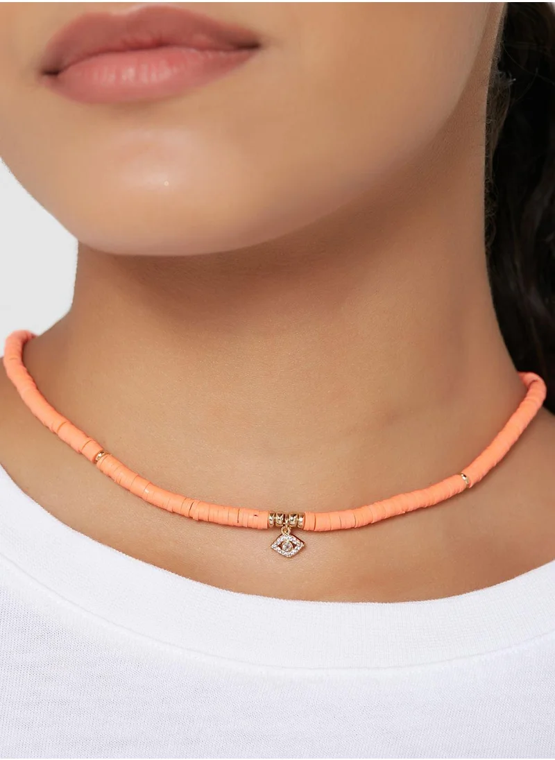 Fashionbox Maeve Eye Polymer Necklace