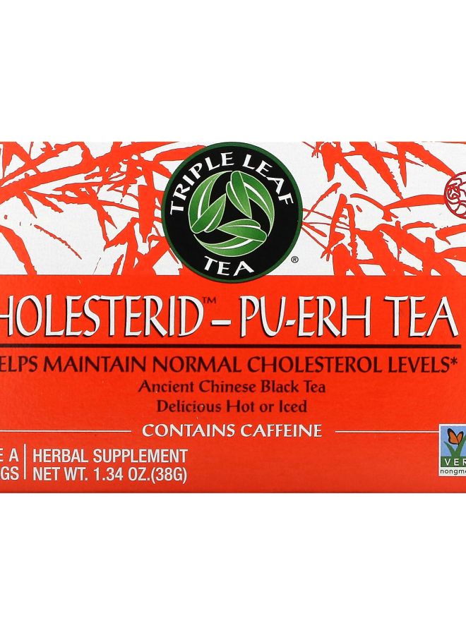 Triple Leaf Tea Cholesterid-Pu-Erh Tea 20 Tea Bags 1.34 oz (38 g)