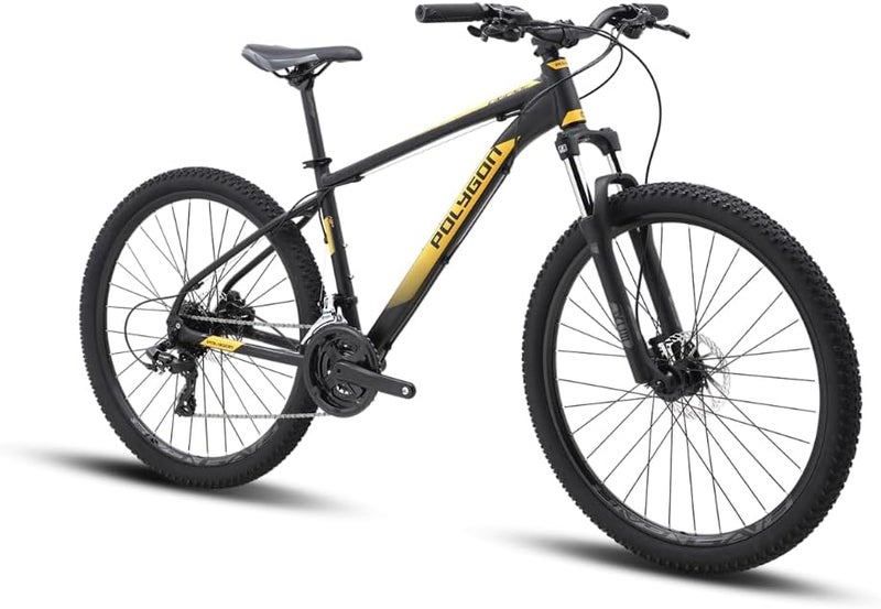 Polygon Cascade 4 Mountain Bicycle - Trail Performance - Shimano 3x8-Speed - Hydraulic Disc Brakes - AL6 XC Frame - 100mm Suspension - Black - Size S - Image 2
