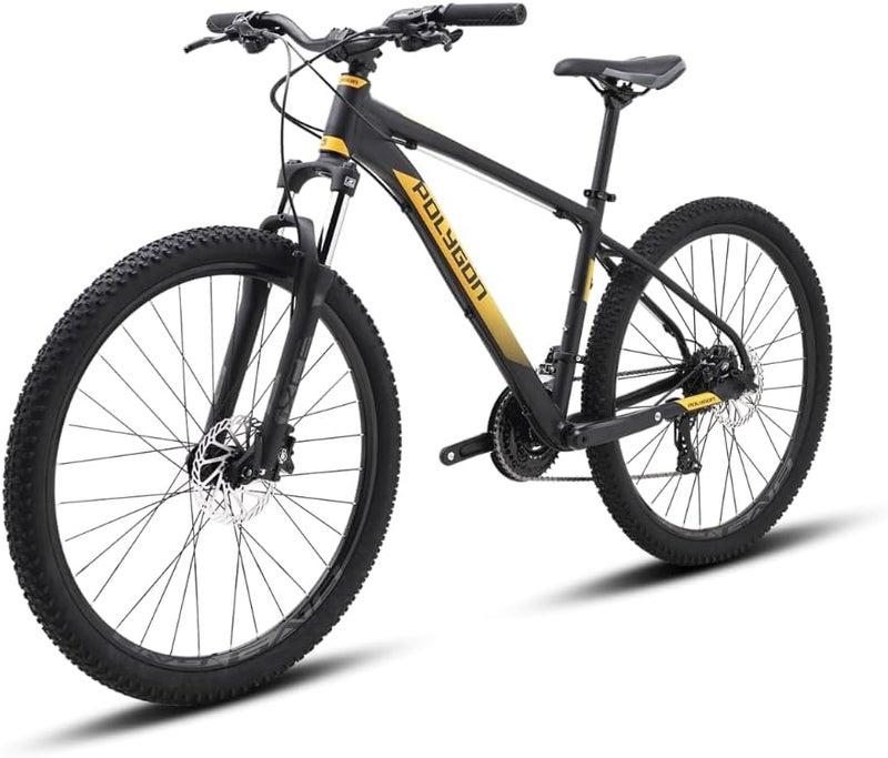 Polygon Cascade 4 Mountain Bicycle - Trail Performance - Shimano 3x8-Speed - Hydraulic Disc Brakes - AL6 XC Frame - 100mm Suspension - Black - Size S - Image 4