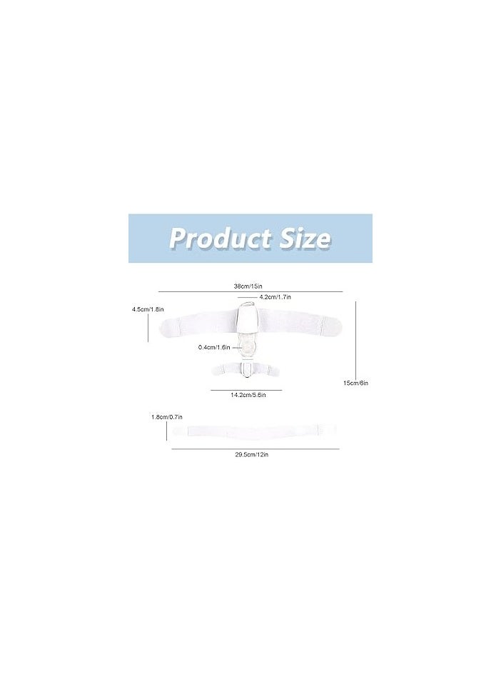 Bunion Corrector for Women Big Toe Separator and Toe Support Stretchable Strap Splint Men Off White