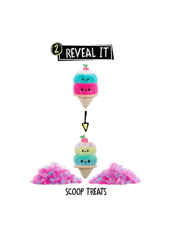 Fluffie Stuffiez Double Scoop Ice Cream Small Collectible Feature Plush, Surprise Reveal Unboxing with Huggable ASMR Fidget DIY Fur Pulling, Ultra Soft Fluff - Image 4
