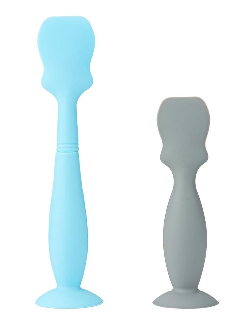Meetion - 2 Pack Baby Diaper Cream Brush, Diaper Cream Spatula, Baby Brush for Butt Paste Diaper Cream, Diaper Cream Spatula Applicator Silicone Baby Butt Paste Spatula for Babies, Newborn - Image 1