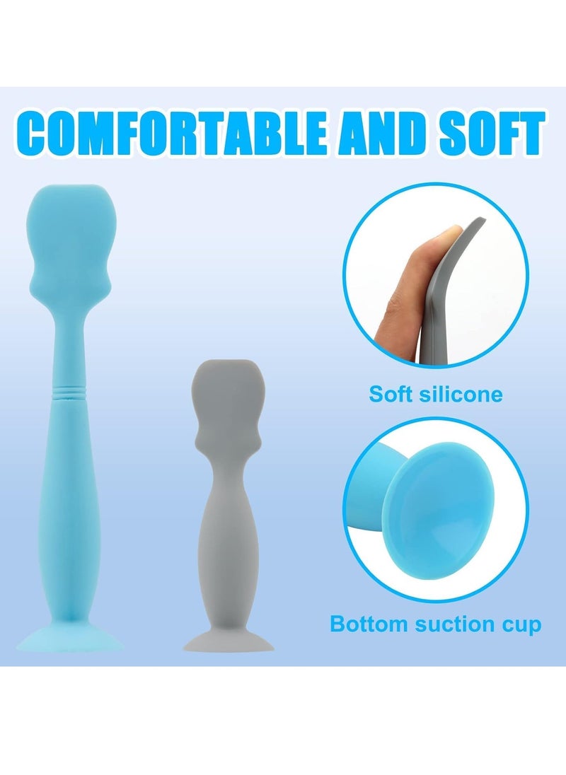 Meetion - 2 Pack Baby Diaper Cream Brush, Diaper Cream Spatula, Baby Brush for Butt Paste Diaper Cream, Diaper Cream Spatula Applicator Silicone Baby Butt Paste Spatula for Babies, Newborn - Image 1