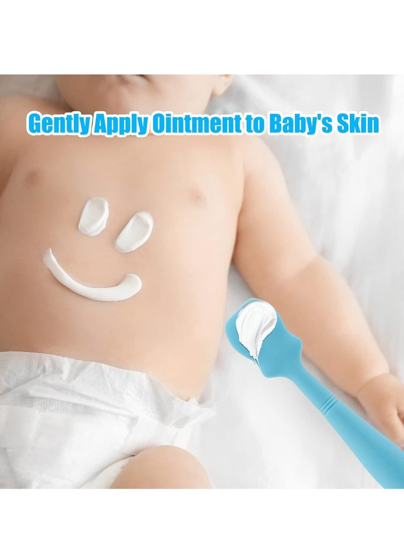 Meetion - 2 Pack Baby Diaper Cream Brush, Diaper Cream Spatula, Baby Brush for Butt Paste Diaper Cream, Diaper Cream Spatula Applicator Silicone Baby Butt Paste Spatula for Babies, Newborn - Image 1