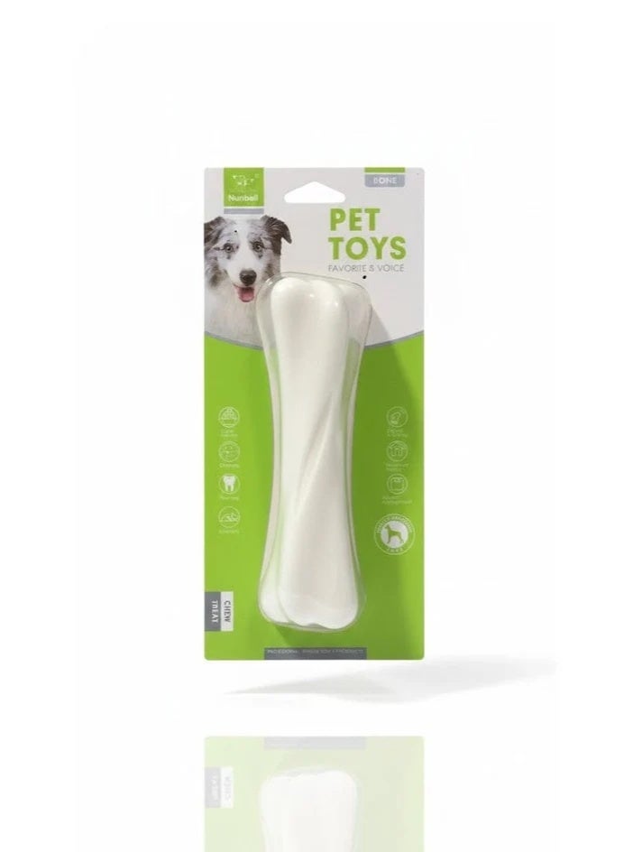 White one Bone Shape Chew Dog Toy