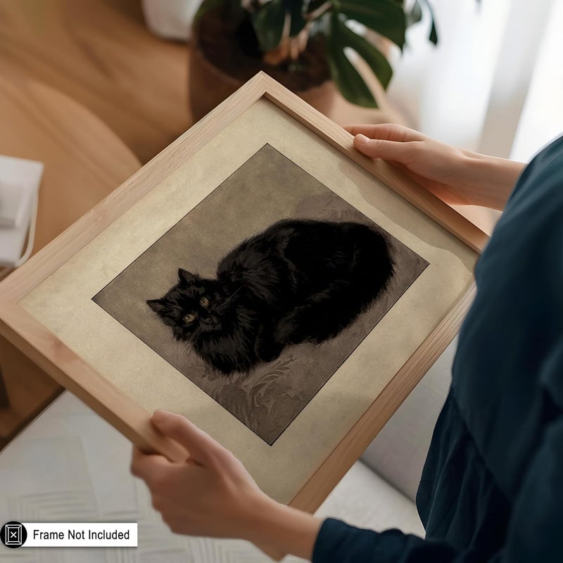 Poster Master Vintage Black Persian Cat Poster - Image 5