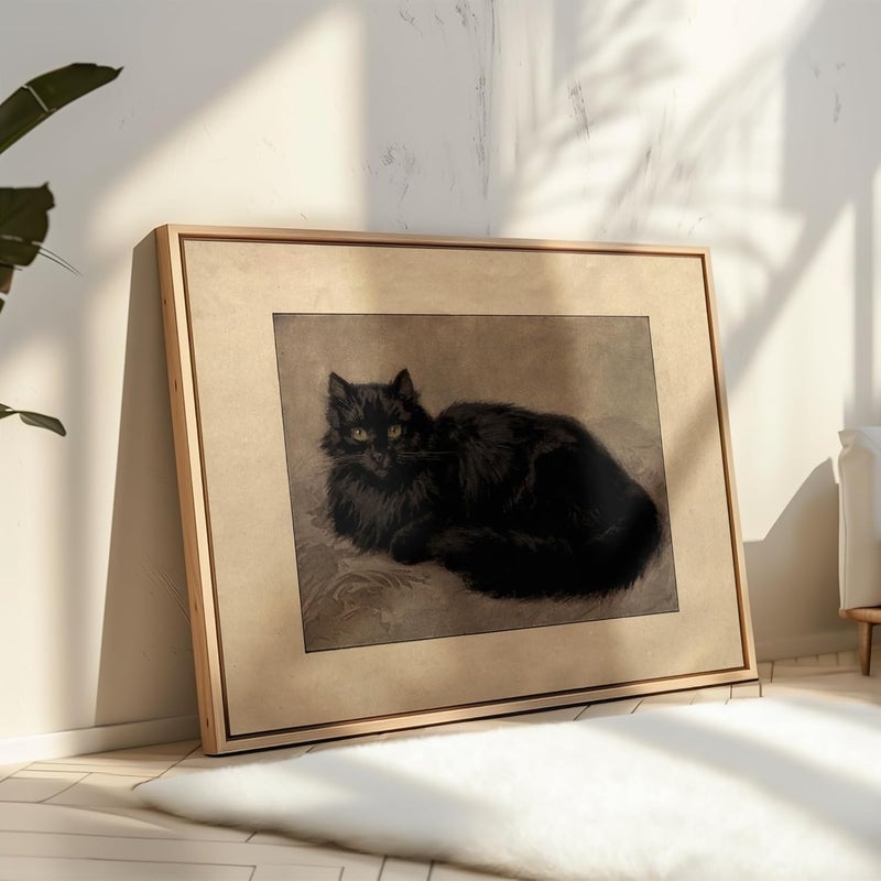 Poster Master Vintage Black Persian Cat Poster - Image 4