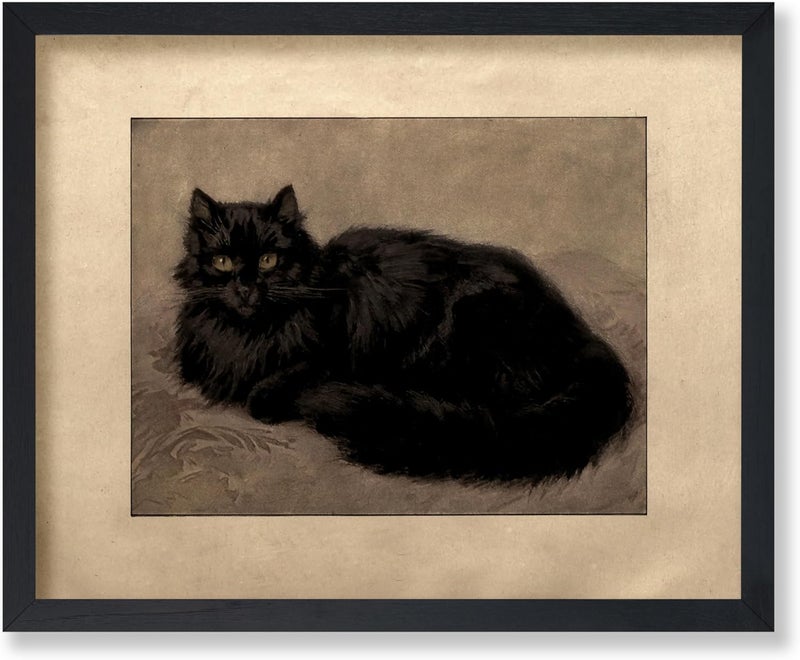 Poster Master Vintage Black Persian Cat Poster - Image 1