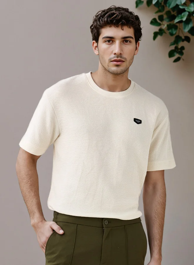 Iconic Iconic Oversized Textured T-shirt