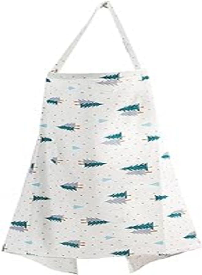 Large Nursing Cover Baby Breast Feeding Cover Up,Breastfeeding Shawl Scarf, Cotton Nursing Apron Poncho for Full Privacy Breastfeeding Protection