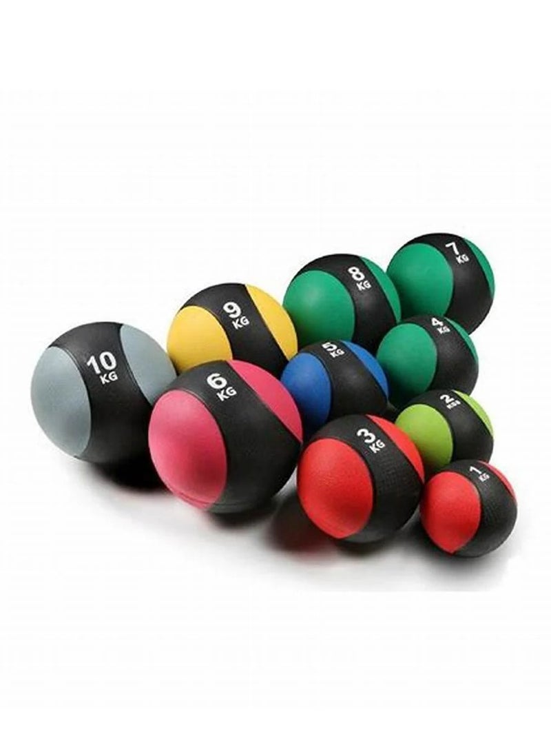 Spall 4Kg Fitness Weighted Medicine Balls Handheld Rubber Med for Core Balance Ab Workout Equipment Home Gym Exercise Weights, Core Strength Training Wall Balls, Home Gym Workout Exercise Balls - Image 5