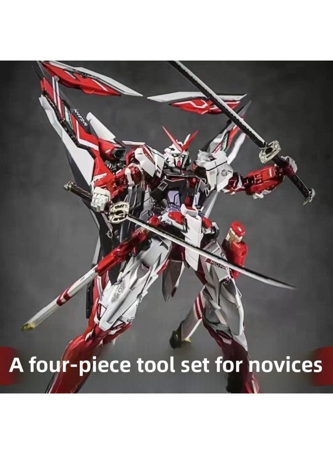 Gundam Assembled Model MG Attacks Free MB Red Heretic Phoenix Perfect Unicorn Mech Handmade Toy-Color:MG-Air Combat Attack [Launch Platform Dalin Water Sticking Weapons] Collection And Delivery Tools-Specifications:Tool Set Of Four + LED Lights