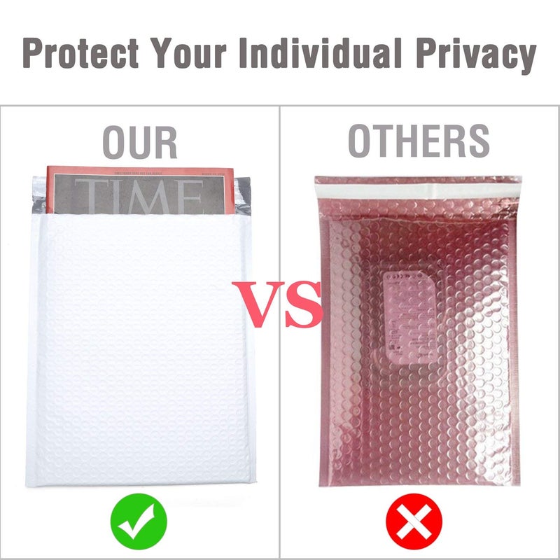 SECUREMENT Bubble Lined Tamper Proof Courier Bags with POD Pouch (Size - 8" x 10") - 50 Packs - Image 4