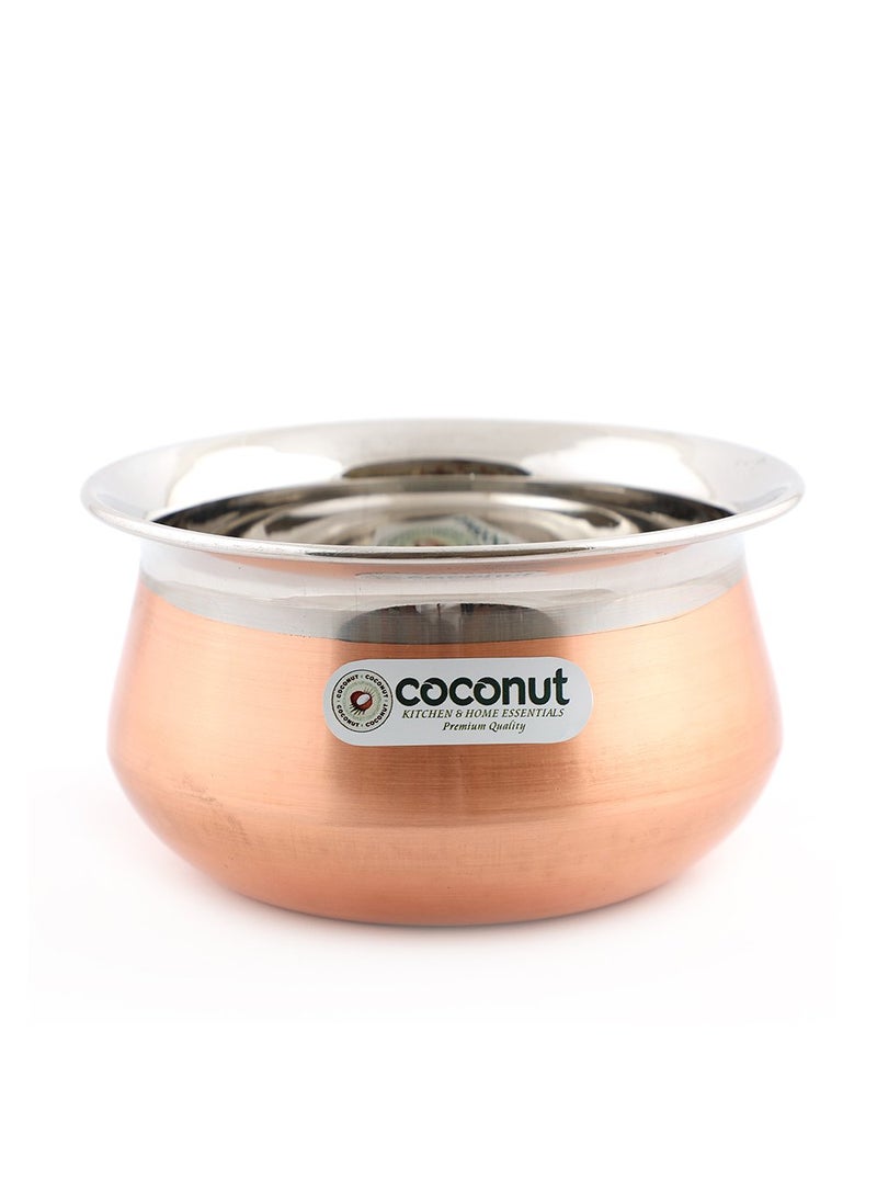 Coconut Coconut Stainless Steel & Copper Bottom Celebration Handi - 750 ML  - Image 1