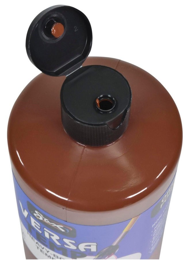 Sax - - 1440688 Versatemp Heavy-Bodied Tempera Paint, Brown, 1 Pint - Image 1