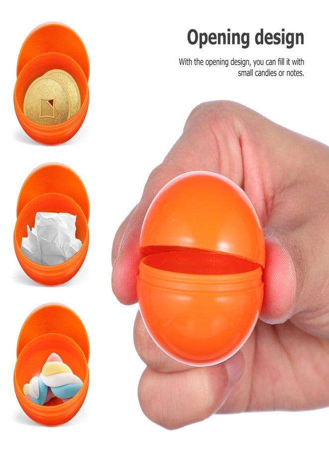 ERINGOGO 25pcs Balls - 4cm Plastic Hollow Bingo Balls for Raffle, Drawing Games & Party Decoration - Orange - Image 4