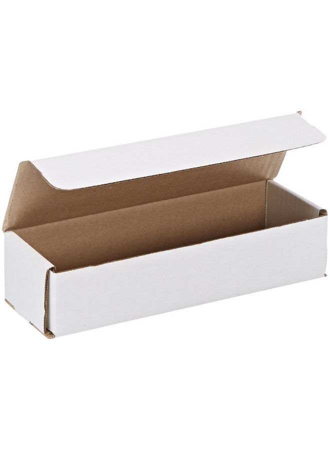 أفيديتي صناديق بريد من الورق المقوى المموج الأبيض مقاس 9 × 3 × 2 بوصة، عبوة مكونة من 50 قطعة مقاومة للسحق للشحن والبريد والتخزين - Image 1