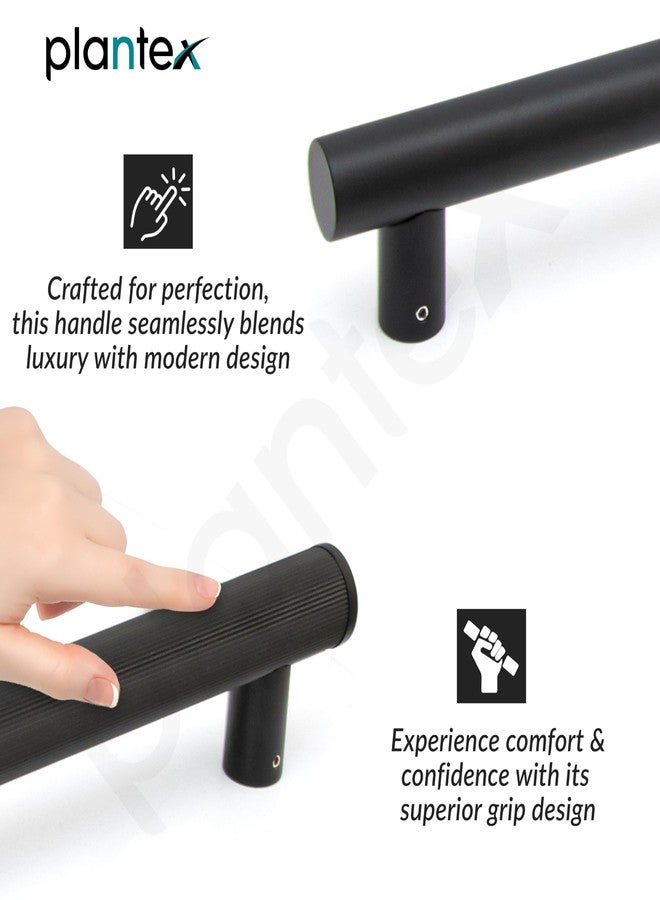 Plantex Main Door Handle/Stainless Steel & Aluminium Door Handle/600mm Pull-Push Handle for Home/Office/Hotel - Pack of 1 (DTMD-409, Black) - Image 5