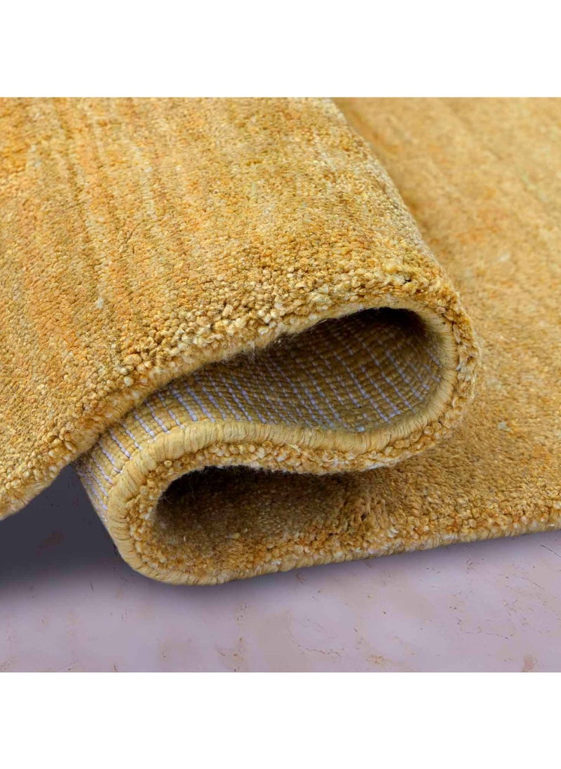 Generic - TULIP -100% BAMBOO SILK RUG- 100X150 CMS- GOLD - Image 1