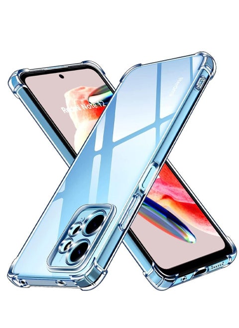 Xiaomi Redmi Note 12 4G Case Cover Clear Protective TPU Four Corners Cover Transparent Soft Case