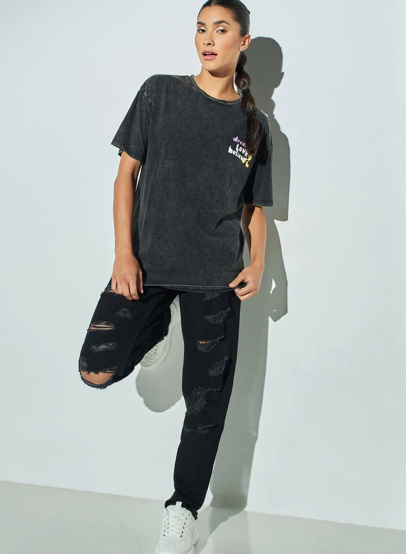 SP Characters Crew Neck Printed T-Shirt