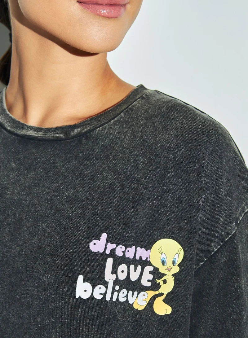 SP Characters Crew Neck Printed T-Shirt