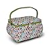 Dritz Dritz Sewing Basket Circle 12.75X7.75, Multicolor Retro - Image 2