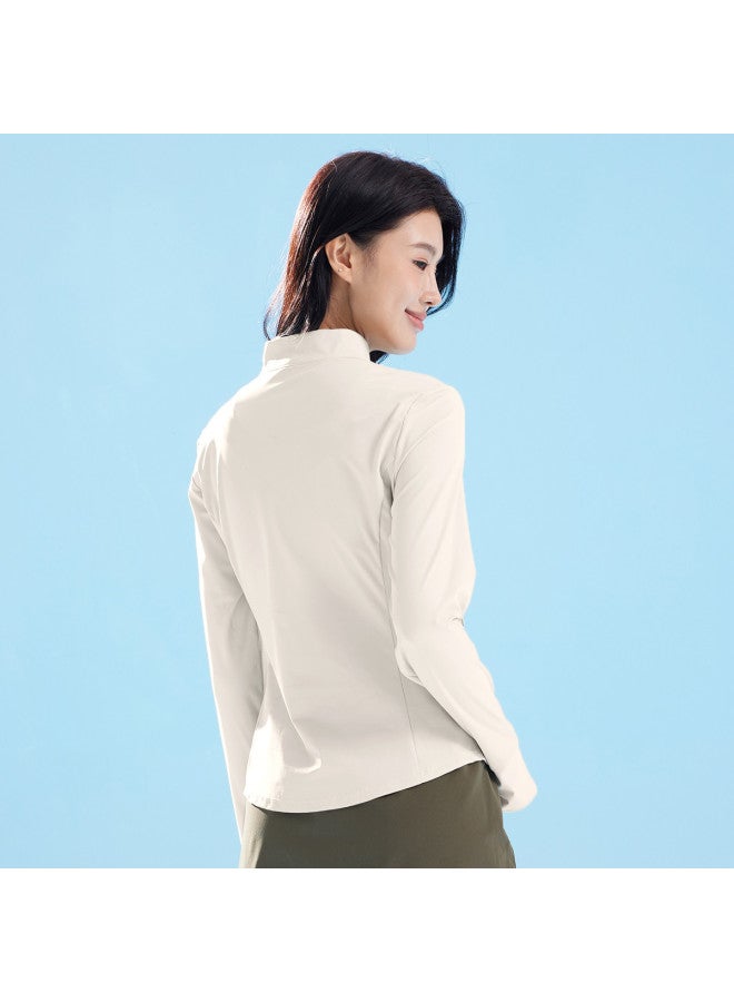 كاميل ملابس الحماية من الشمس في الهواء الطلق سترة واقية من الأشعة فوق البنفسجية مقاومة للشمس ملابس رياضية مظللة مريحة تنفس سترة عادية ملابس واقية من الشمس للنساء - Image 4