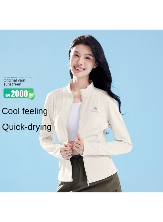 كاميل ملابس الحماية من الشمس في الهواء الطلق سترة واقية من الأشعة فوق البنفسجية مقاومة للشمس ملابس رياضية مظللة مريحة تنفس سترة عادية ملابس واقية من الشمس للنساء - Image 1