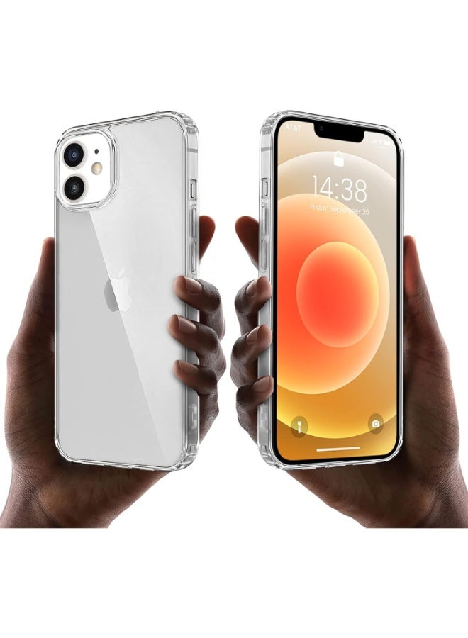 جراب لموبايل ايفون 12/12 برو (iPhone 12/12 Pro) حماية كاملة للهاتف و لعدسة الكاميرا خفيف الوزن بلمسة نهائية كرستالي من البولي بروبيلين - شفاف رفيع للغاية 0.35 ملم - Image 5