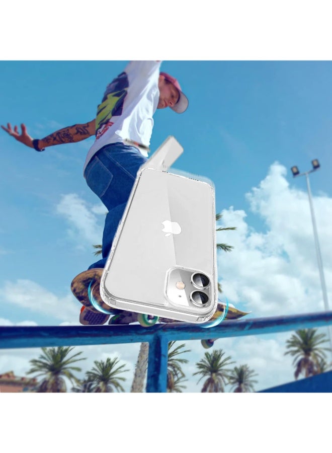 جراب لموبايل ايفون 12/12 برو (iPhone 12/12 Pro) حماية كاملة للهاتف و لعدسة الكاميرا خفيف الوزن بلمسة نهائية كرستالي من البولي بروبيلين - شفاف رفيع للغاية 0.35 ملم - Image 4