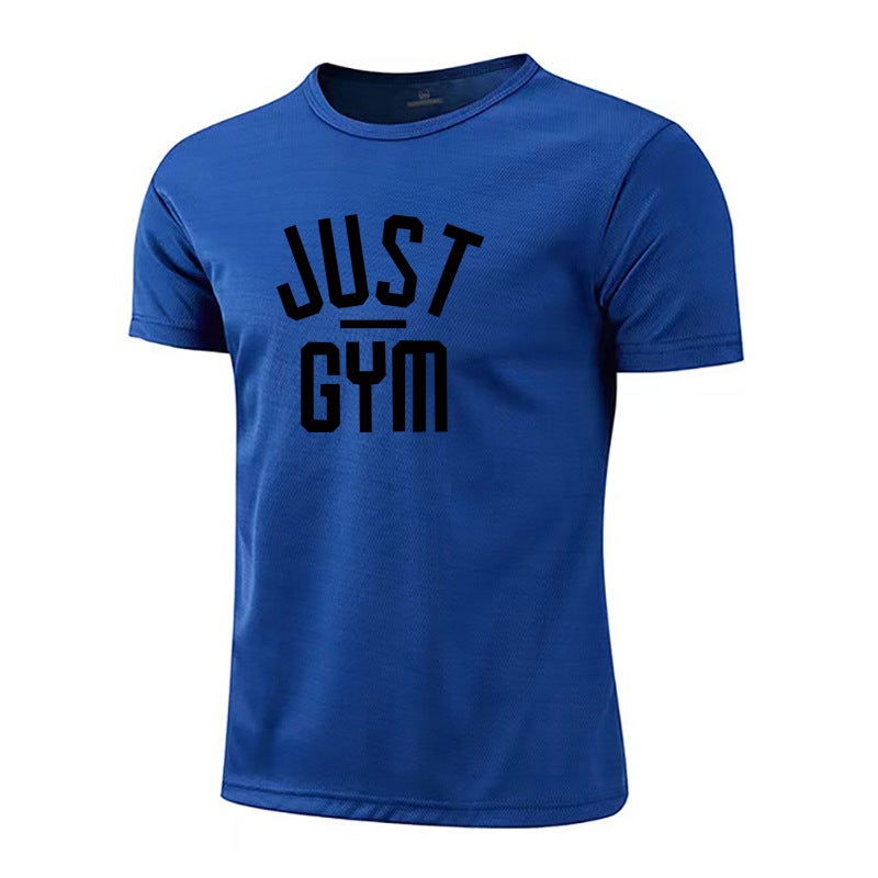 Sports short-sleeved men''s summer anti-wrinkle T-shirt Slim training casual bottoming shirt running basketball fitness clothes - Image 1