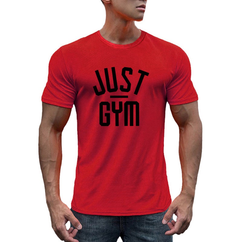 Sports short-sleeved men''s summer anti-wrinkle T-shirt Slim training casual bottoming shirt running basketball fitness clothes - Image 4