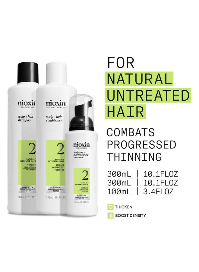 Nioxin Scalp + Hair Thickening System 2 - Hair Thickening System for Natural Hair with Progressed Thinning, Full Size (Packaging May Vary) - Image 4