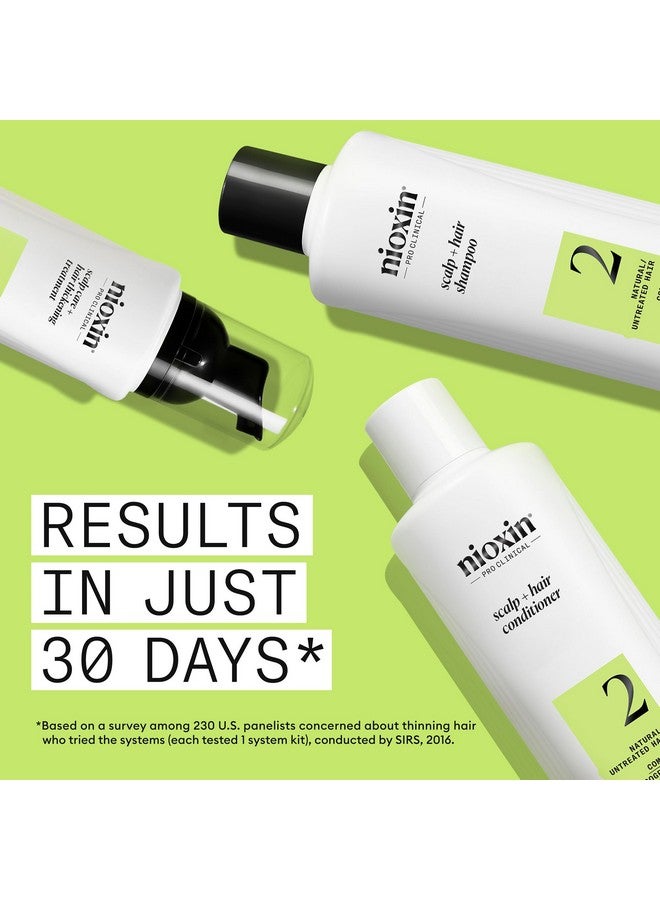 Nioxin Scalp + Hair Thickening System 2 - Hair Thickening System for Natural Hair with Progressed Thinning, Full Size (Packaging May Vary) - Image 5