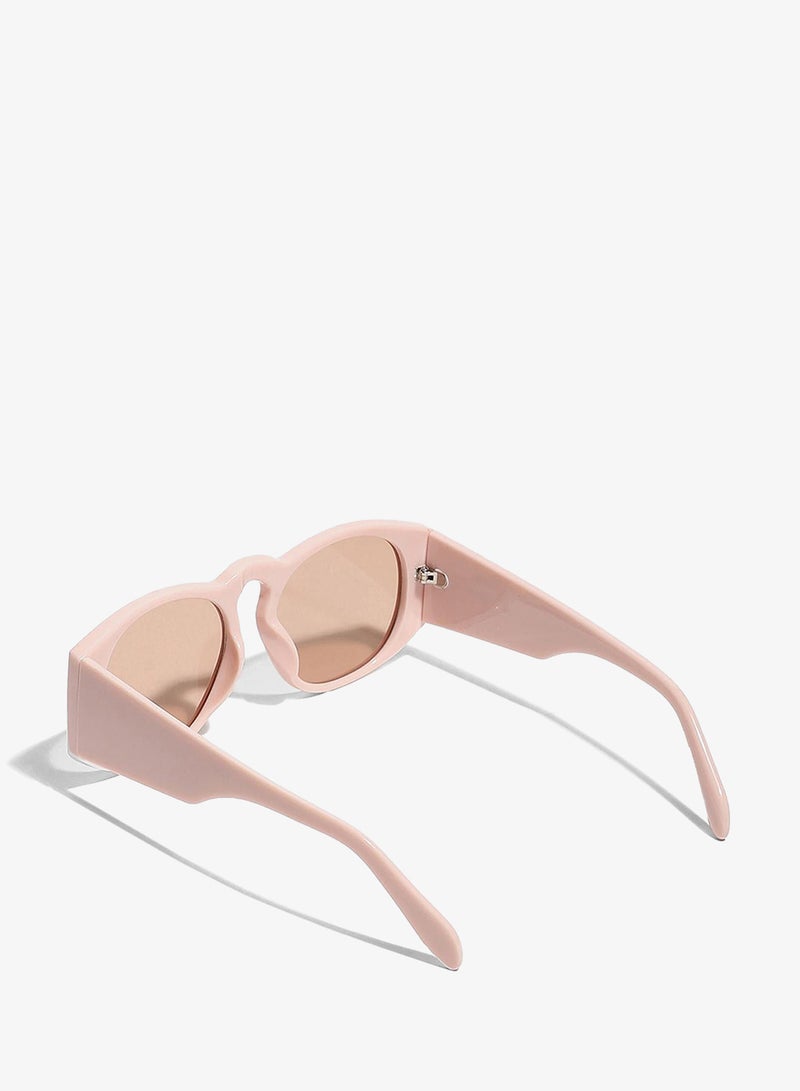 Haute Sauce Pink Frame Retro Sunglass - Image 3