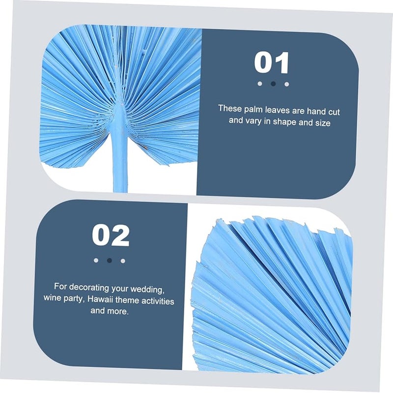 ترتيب أوراق النخيل المجففة الطبيعية لتزيين حفلات الزفاف المنزلية وزينة فن المزهرية - Image 5