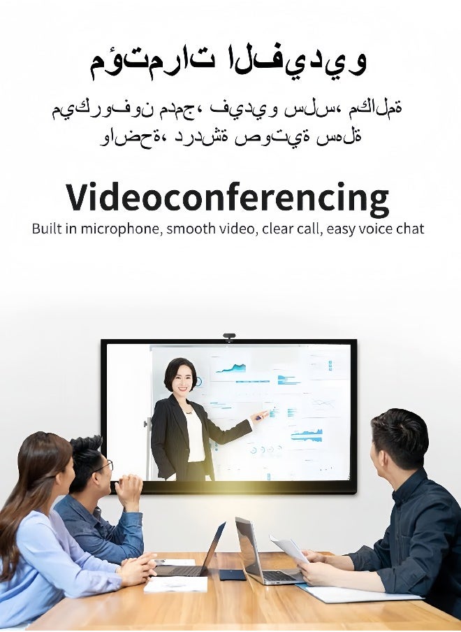 ليلى - كاميرا ويب للكمبيوتر بدقة 1080بيكسل مع ميكروفون داخلي مثالية للبث المباشر ومكالمات الفيديو والمؤتمرات والاستخدام المنزلي - Image 1