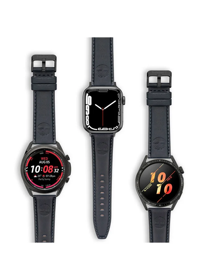 Timberland Universal Replacement Leather Strap For Men And Women Compatible With Apple Watch Series 3-9, SE, Ultra, Ultra 2 (42-44-45-50), Samsung, Huawei Or Quartz Watch With Lug Width Of 22mm