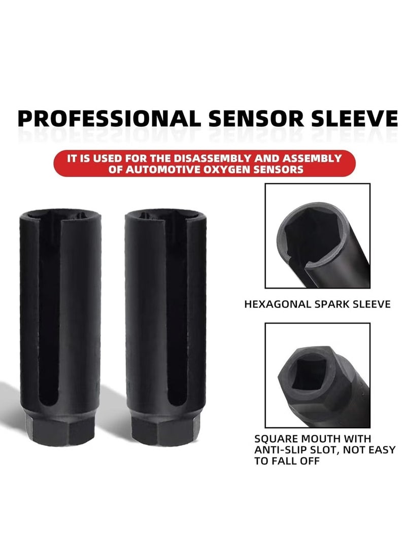 GMORO - Oxygen Sensor Socket with Side Wire Cutout 3 8 Inch Drive x 7 8 Inch 22mm 6 Point fits All Vehicle O2 Removal and Installation Offset Oxygen Sensor Socket - Image 1