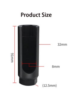 GMORO Oxygen Sensor Socket with Side Wire Cutout 3 8 Inch Drive x 7 8 Inch 22mm 6 Point fits All Vehicle O2 Removal and Installation Offset Oxygen Sensor Socket  - Image 4