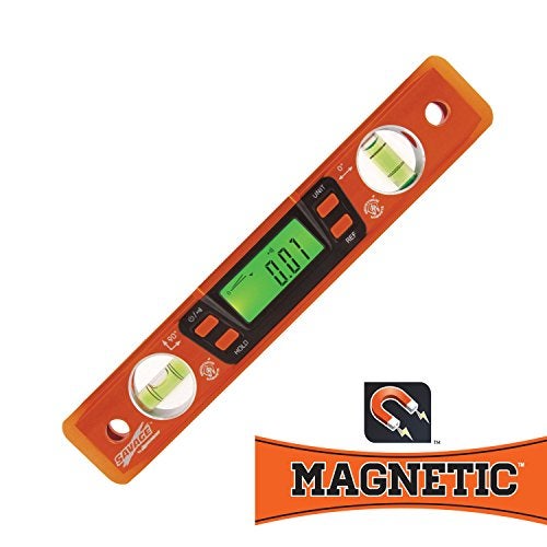 Swanson Tool Co. , Inc Swanson Tool Co SVT200 9 Inch Savage Digital Magnetic Aluminum Billet Torpedo Level,Orange - Image 4