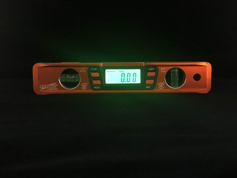 Swanson Tool Co. , Inc Swanson Tool Co SVT200 9 Inch Savage Digital Magnetic Aluminum Billet Torpedo Level,Orange - Image 5