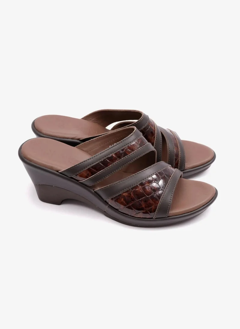 كومفورت بلس COMFORT PLUS EXTRA CUSHIONED HIGH HEEL WOMENS SANDAL BROWN