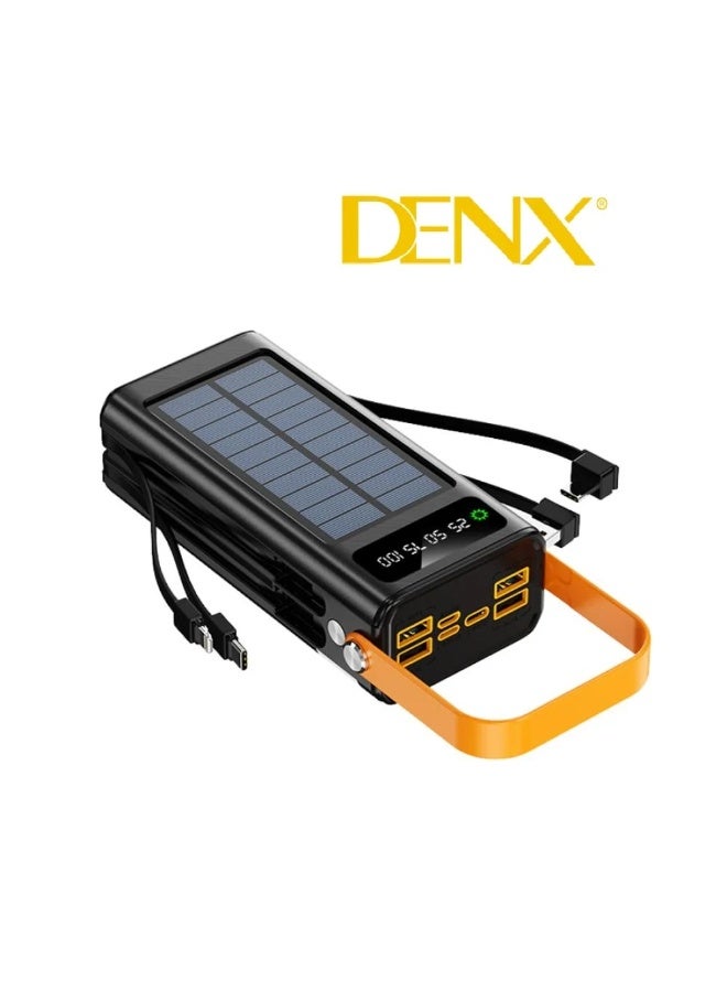 Denx 20000mAh Power Bank with Fast Charging, Solar Charging, and Multiple Ports - Image 1