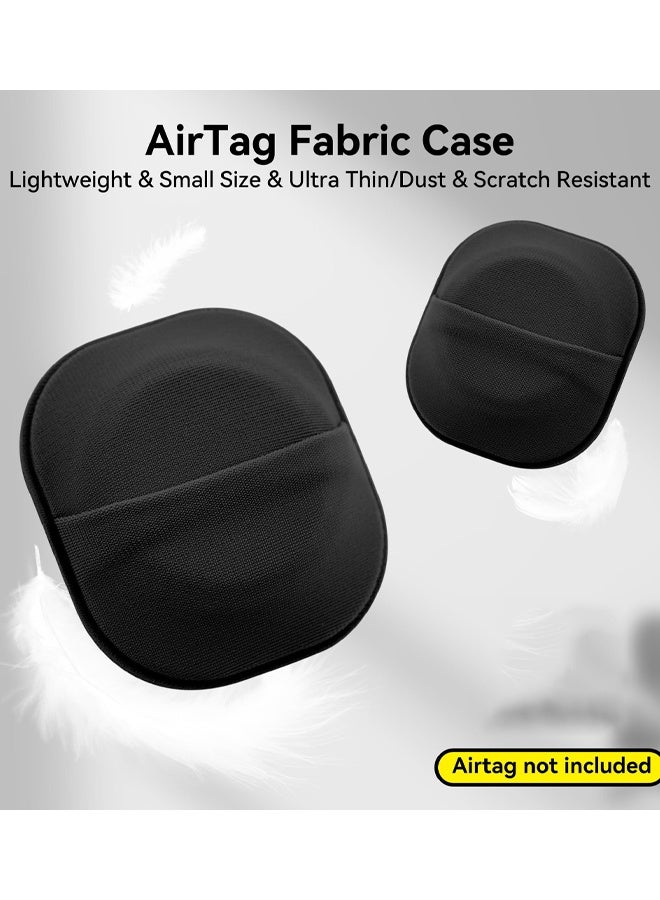 2 Pack For Airtag & Moto Tag Sticker Adhesive Mount, Case For Apple AirTags 1st & 2nd Generation Fabric Holder With 3M Adhesive Stick On Wallet, TV Remote, Car, Luggage, Bags, Drones - Image 3