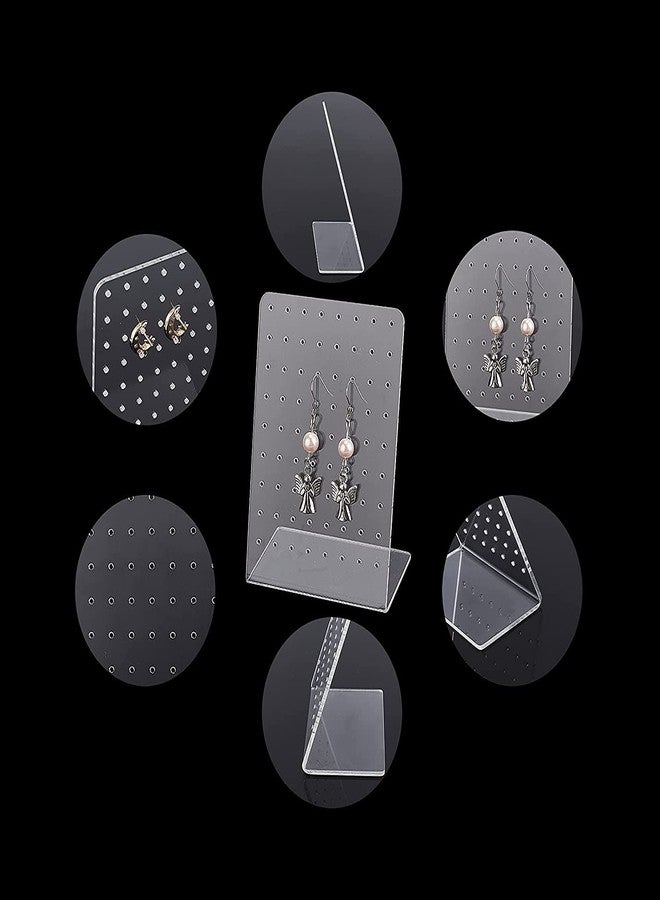 DEEP PRINT MART 72 Holes Earrings Holder Stand Jewellery Display Rack Stand Organizer Holder Showcase Clear Acrylic Earrings Holder Studs || Set of 2 || - Image 4