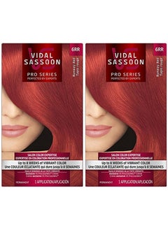 Vidal Sassoon London Luxe Hair Color Runway Red (6Rr) 2 Pack 