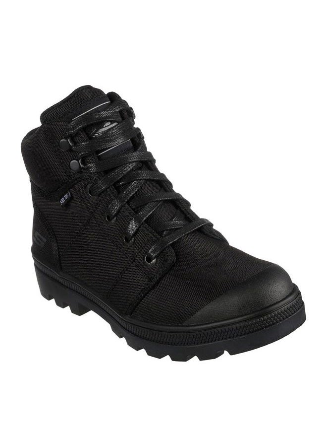 SKECHERS Womens Rotund Darragh Work Lace-Up Boot Safety Toe, Black, 5 Wide - Image 1
